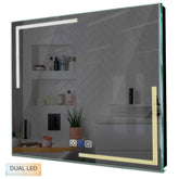 Specchio LED Quadrato | Pulsanti touch | Funzione anti-appannamento | Temperatura di colore regolabile - Reyze Serie Minimal Modello 2